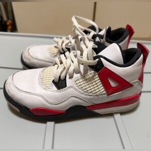 Air Jordan 4 Retro Red Cement Kids 3Y